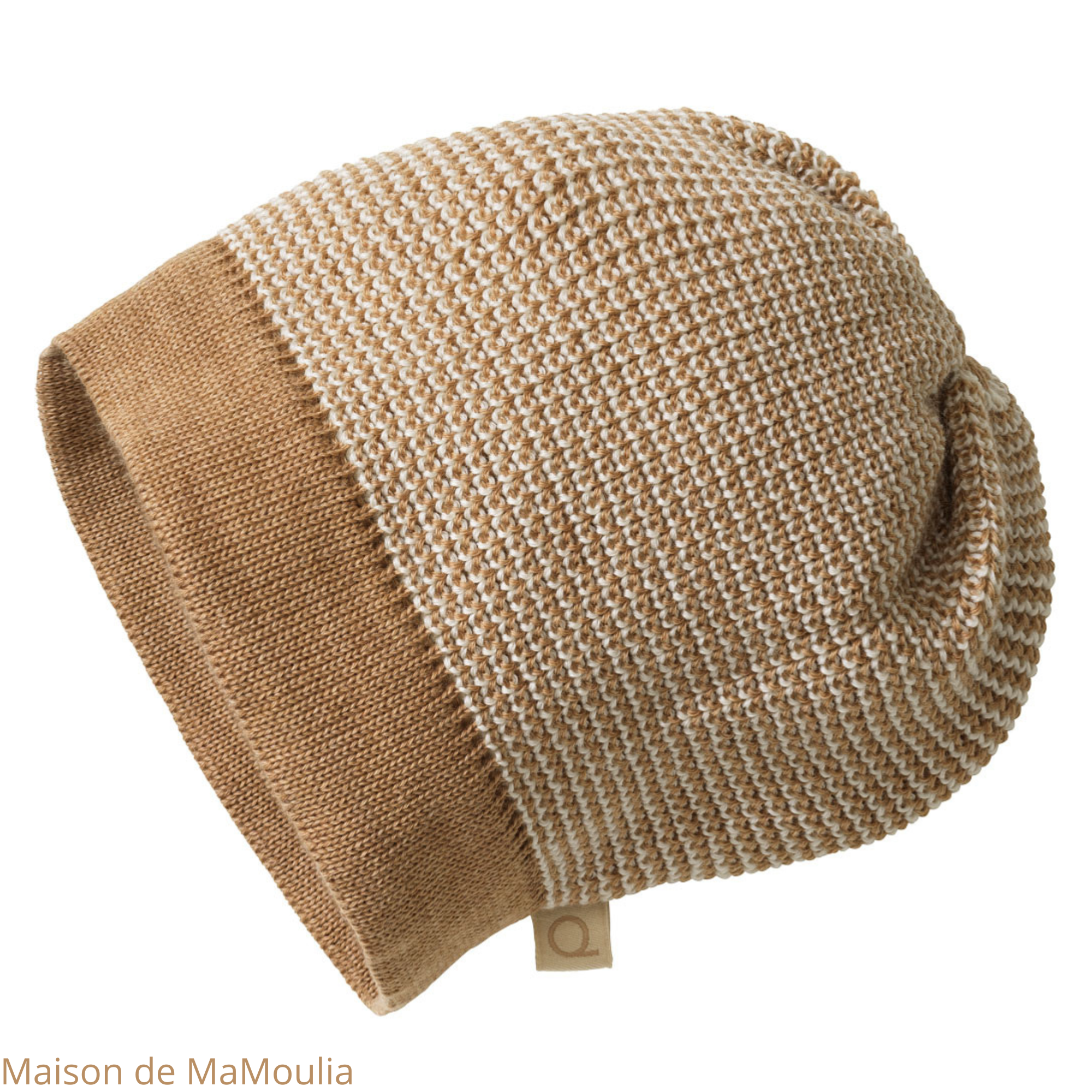 bonnet-beanie-pure-laine-merinos-tricotée-gots-disana-enfant-femme-adulte-maison-de-mamoulia-caramel-ecru
