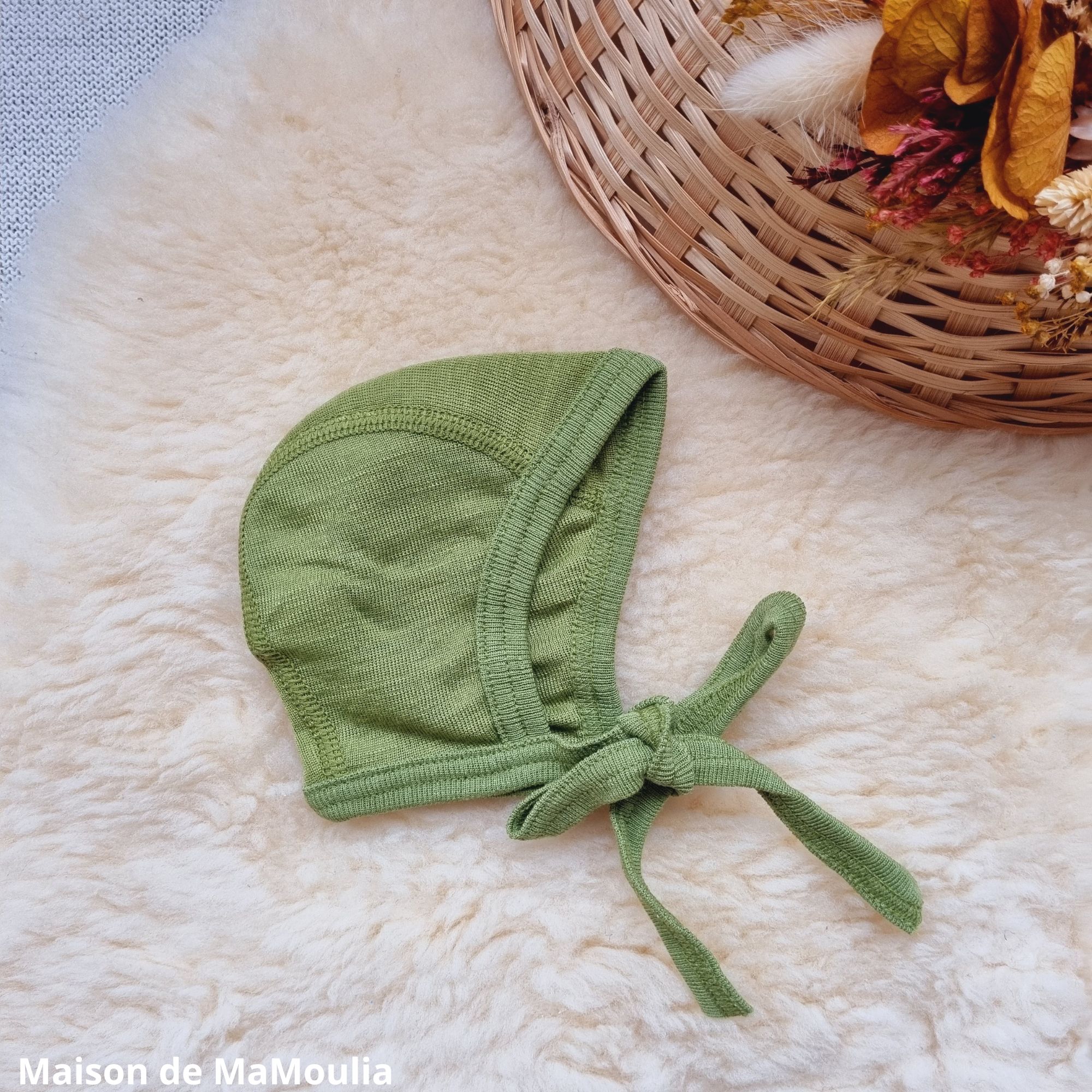 bonnet-cosilana-laine-soie-bio-nouveau-ne-bebe-enfant-maison-de-mamoulia-vert