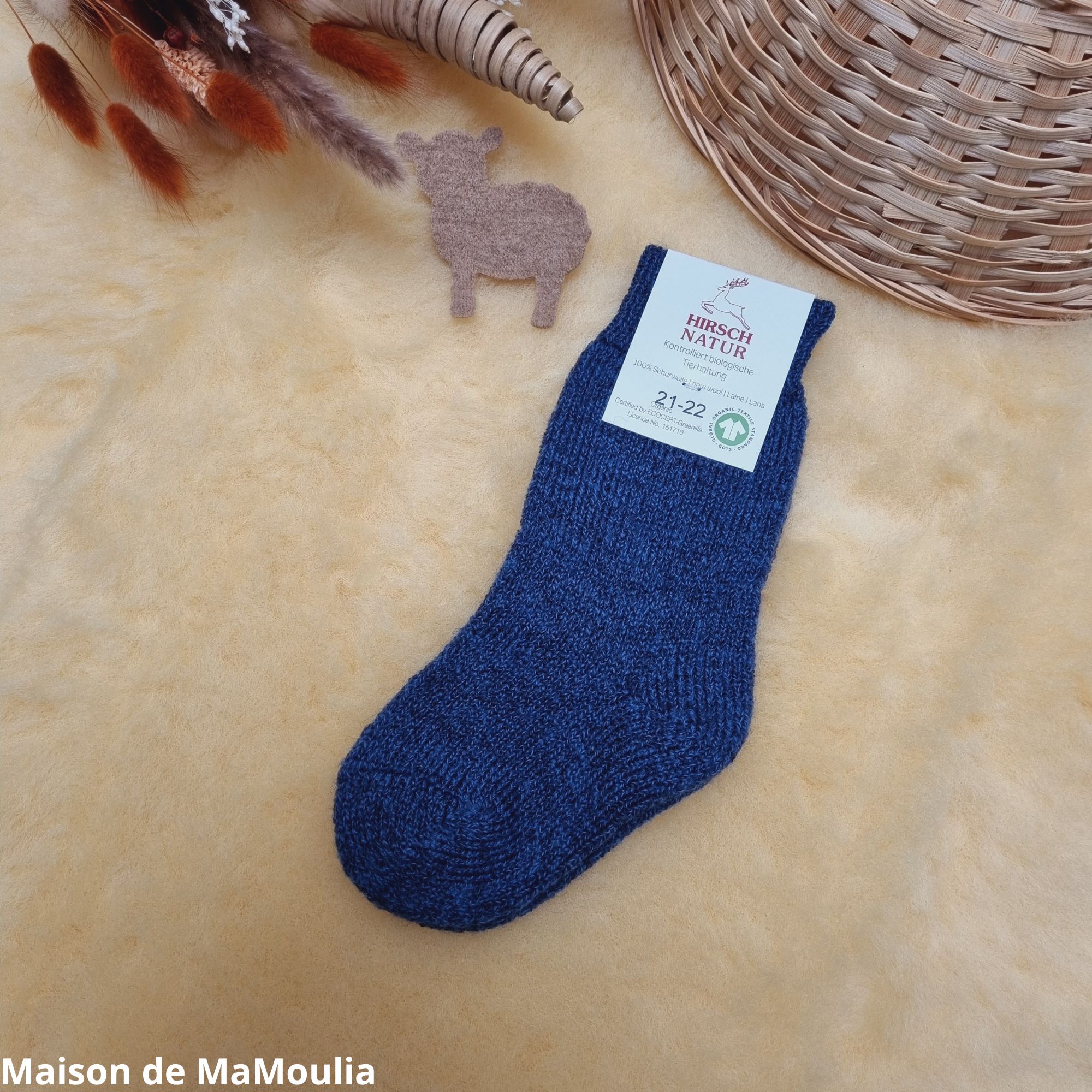 Chaussettes tres epaisses 100 laine Enfant