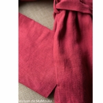 robe-midi-femme-manches-longues-col-bateau-100-lin-lave-français-offon-maison-de-mamoulia-rose-framboise-