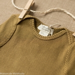 minimalisma-Belfast - Seaweed - tshirt-bebe-manches-longues-soie-coton-maison-de-mamoulia-vert-olive-kaki