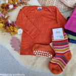 t-shirt-cosilana-laine-soie-bio-bebe-enfant-maison-de-mamoulia-manches-longues- orange-