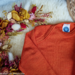 t-shirt-body-cosilana-laine-soie-bio-bebe-enfant-maison-de-mamoulia-manches -longues- orange