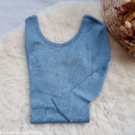 minimalisma-gym- tshirt-top-manches-courtes-34-soie-coton-femme-maison-de-mamoulia -northern-lights-bleu-turquoise