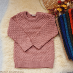 disana-aran-gilet-pull-pure-laine-merinos-tricotée-bebe-enfant-maison-de-mamoulia- rose