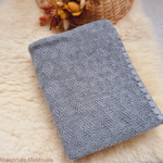 couverture-bebe-80-100-pure-laine-merinos-tricotée-disana-gots-maison-de-mamoulia -originale-gris