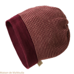 bonnet-beanie-pure-laine-merinos-tricotée-gots-disana-enfant-femme-adulte-maison-de-mamoulia- cassis-rose