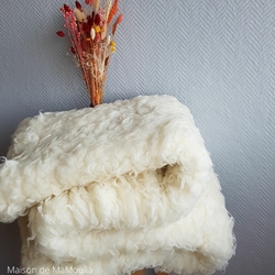 Couverture chaude en laine DISANA double face hiver Living
