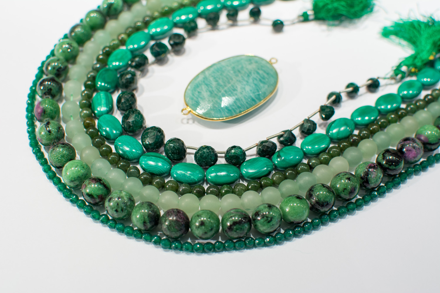 Pierre plate malachite -Pierre malachite - Pierre de guérison