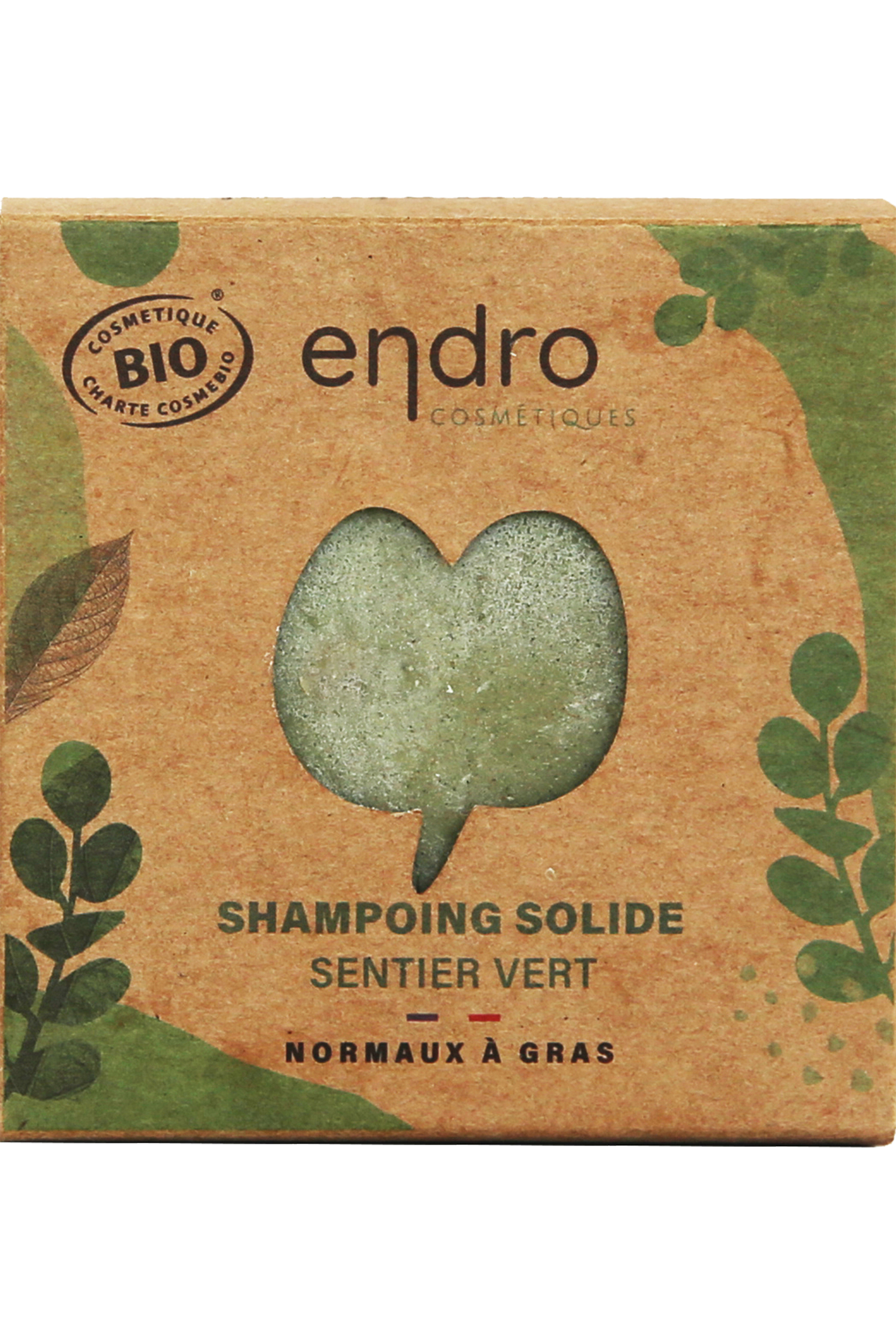 Shampoing solide Sentier vert - Cheveux gras