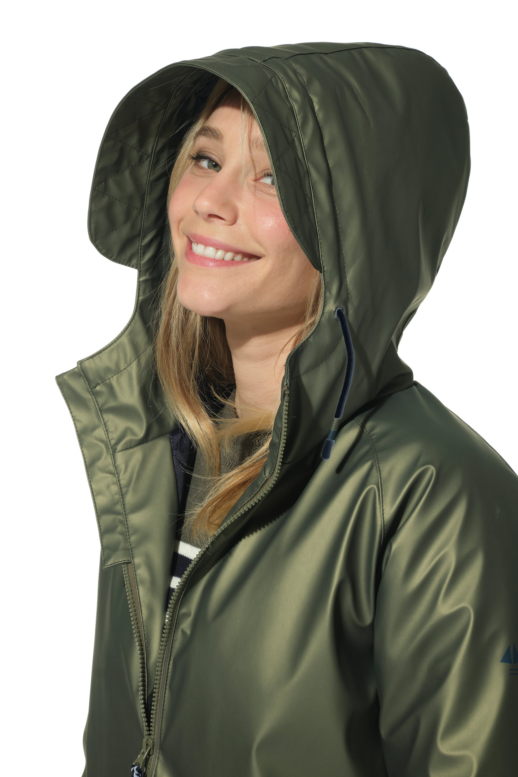 Imperméable discount kaki femme