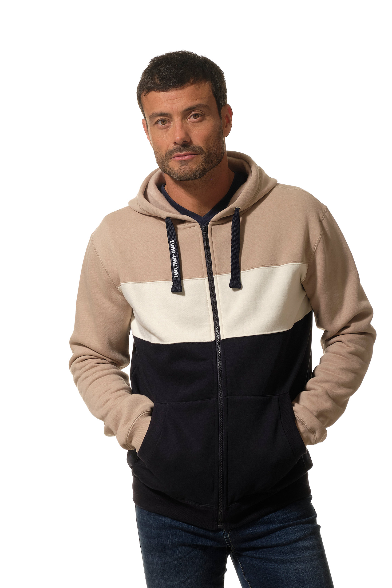 gilet sweat à capuche