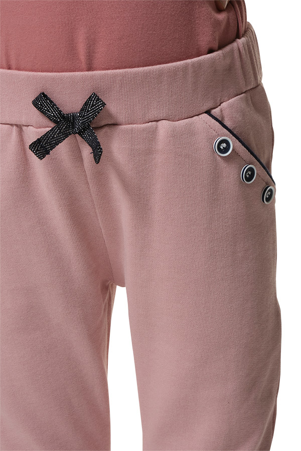 Pantalon en coton femme en toile avec boutons SAFIA - Hublot Nice