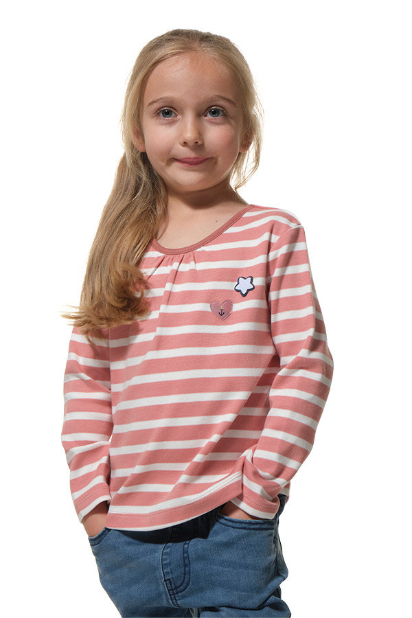 T-shirt Manches Longues Enfant Garcon et Fille Tee Shirt en Coton