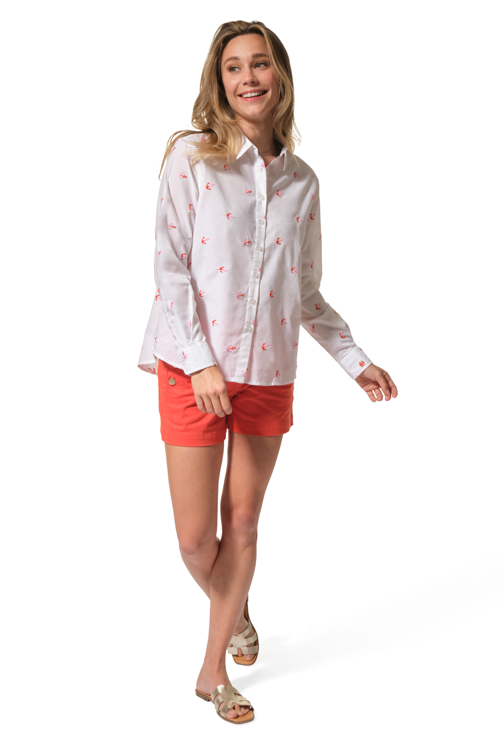CHAYMA chemise femme rose hublot mode marine