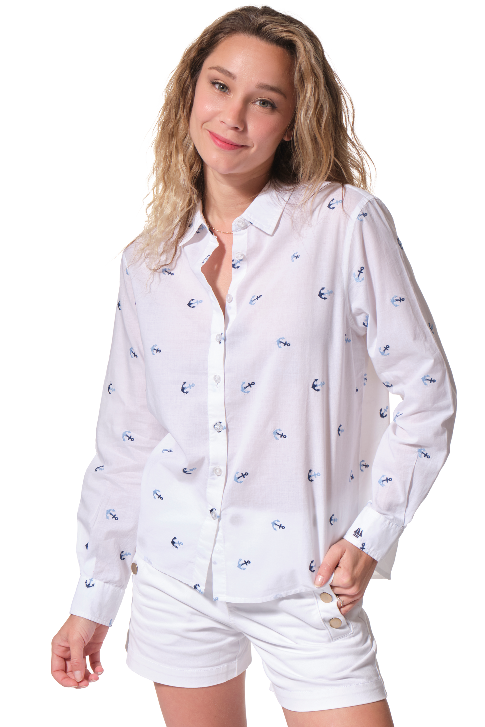 CHAYMA chemise femme bleu hublot mode marine