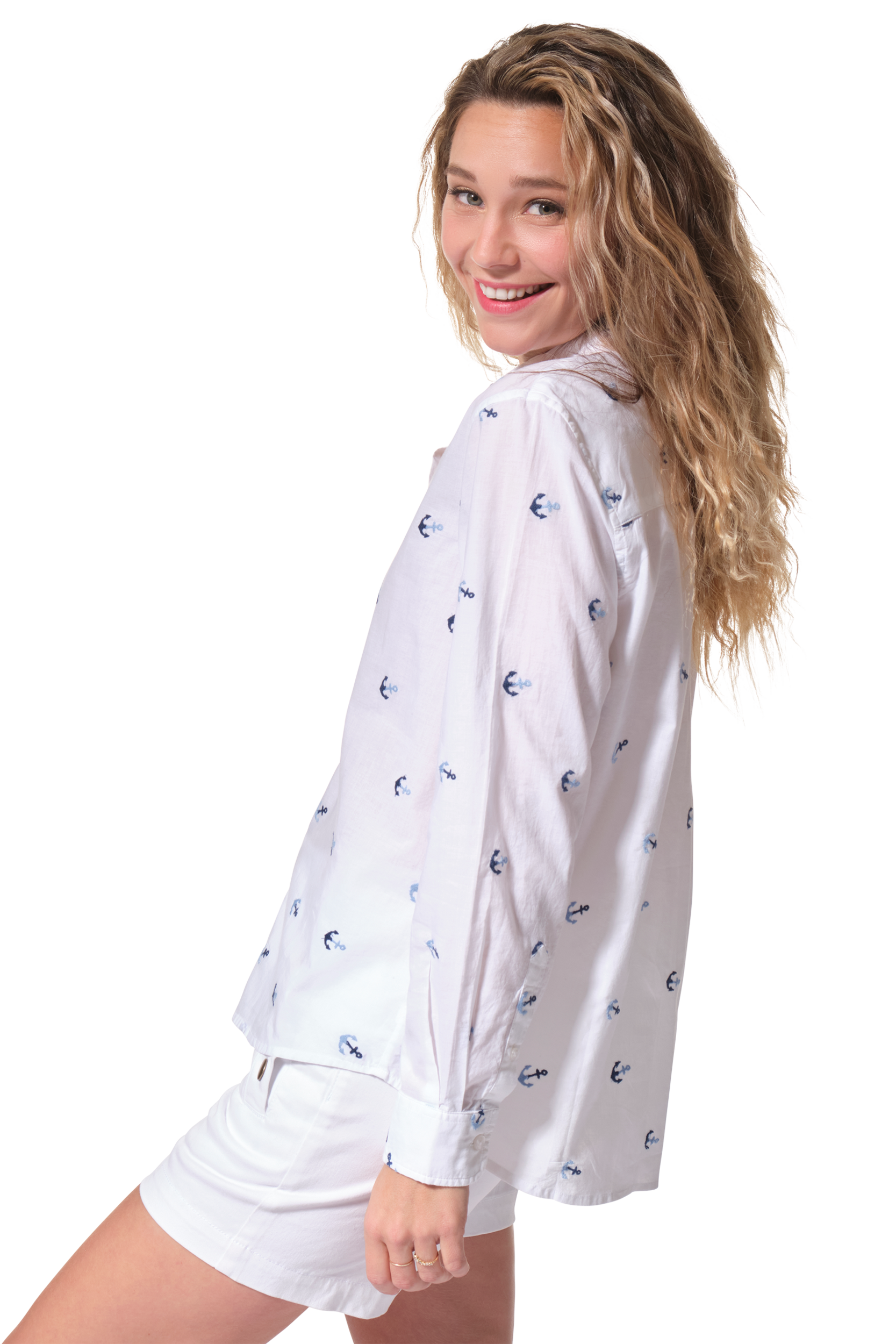 CHAYMA chemise femme bleu hublot mode marine