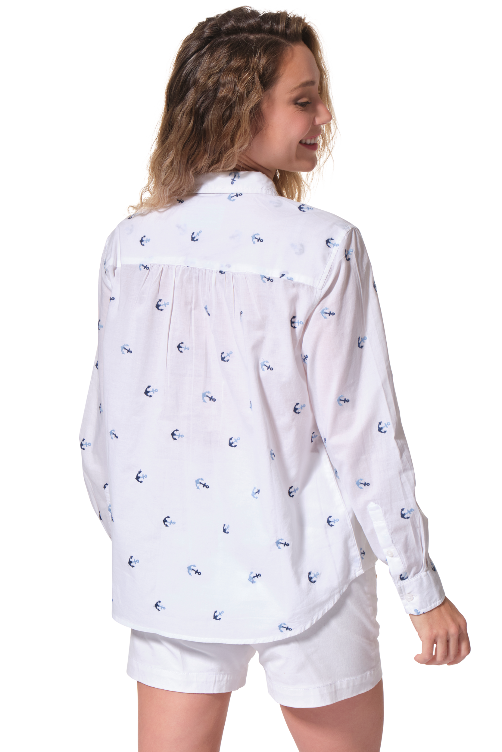 CHAYMA chemise femme bleu hublot mode marine