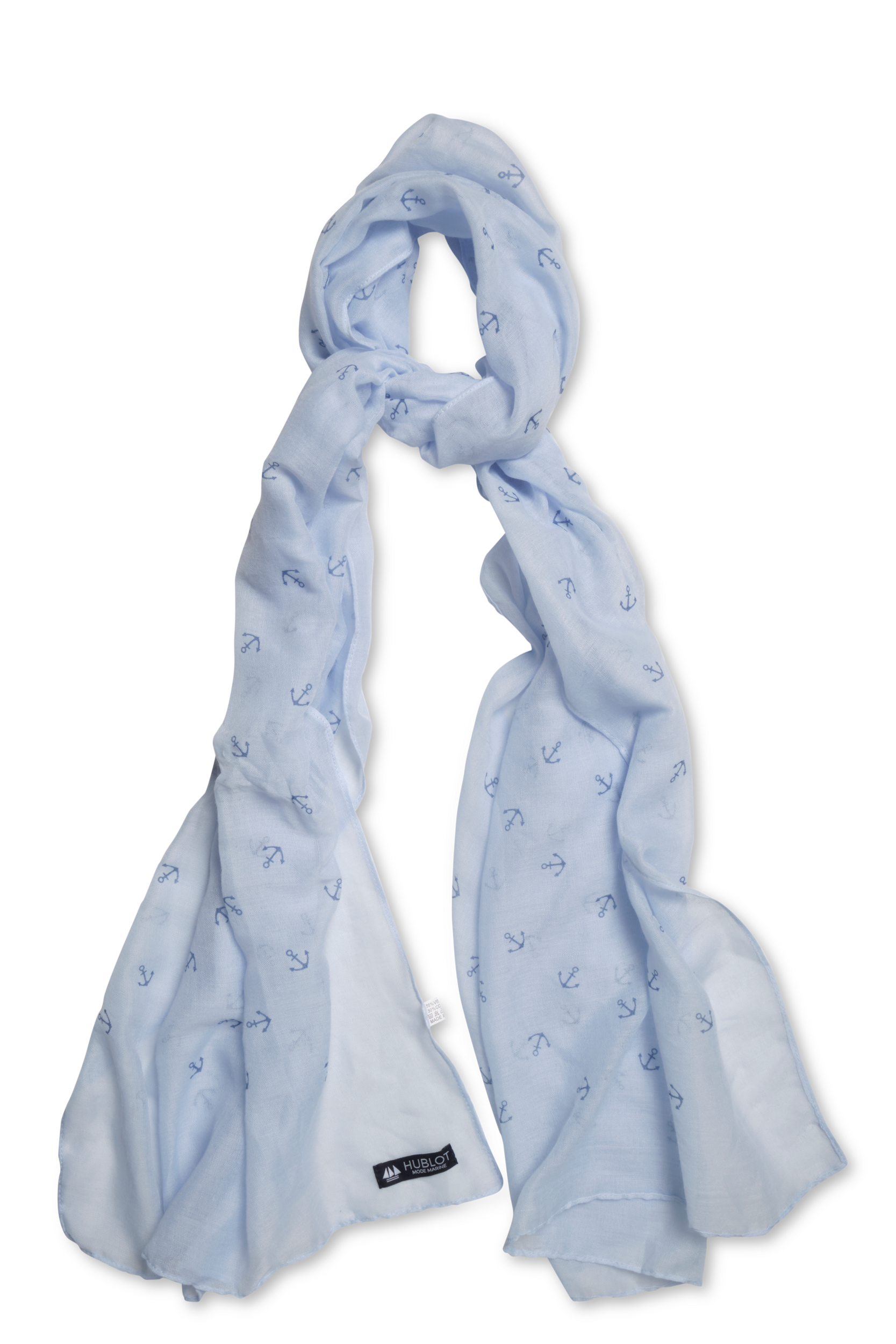foulard bleu femme