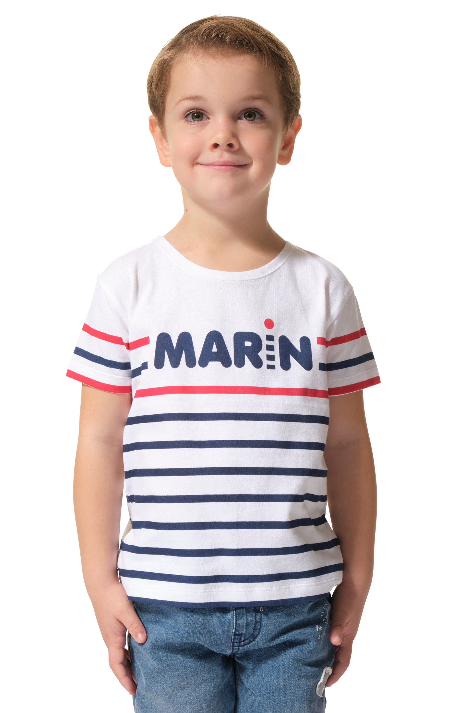 marinière blanc bleu rouge garçon
