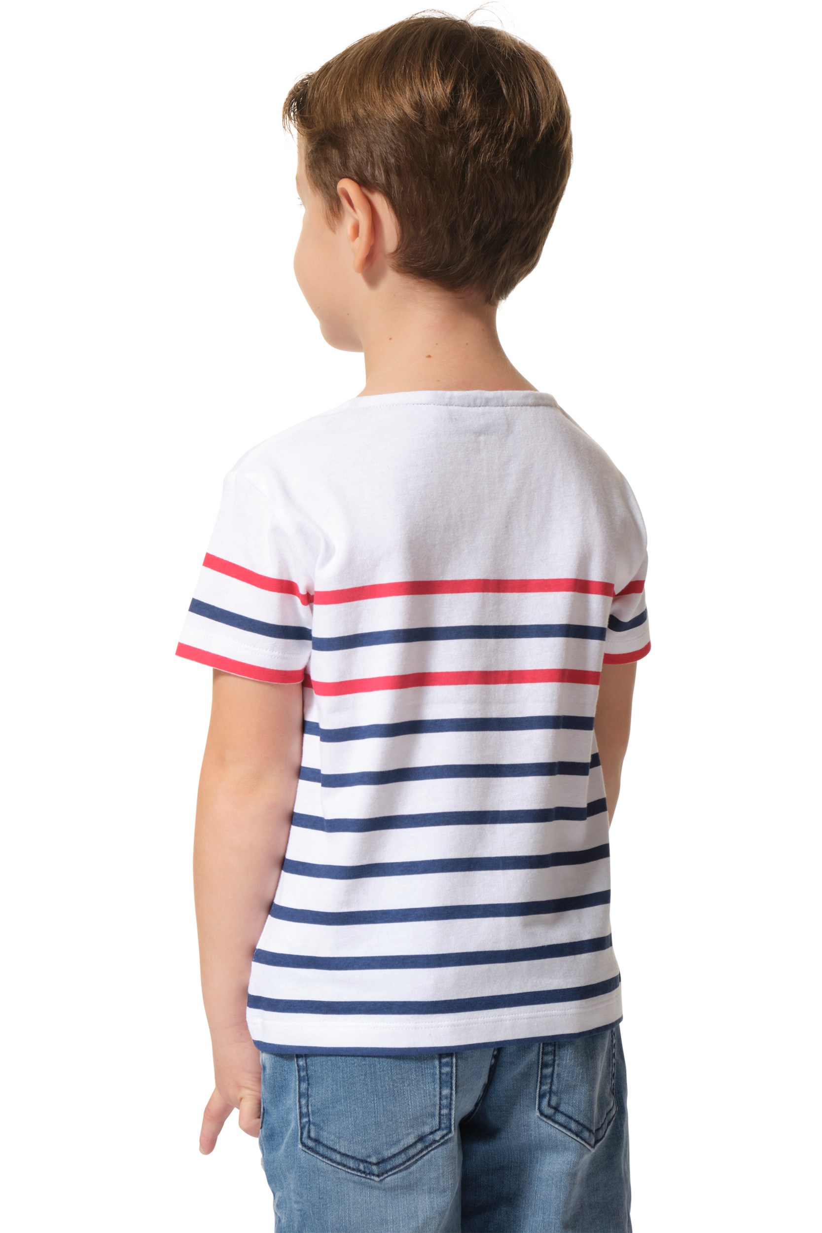 marinière blanc bleu rouge garçon
