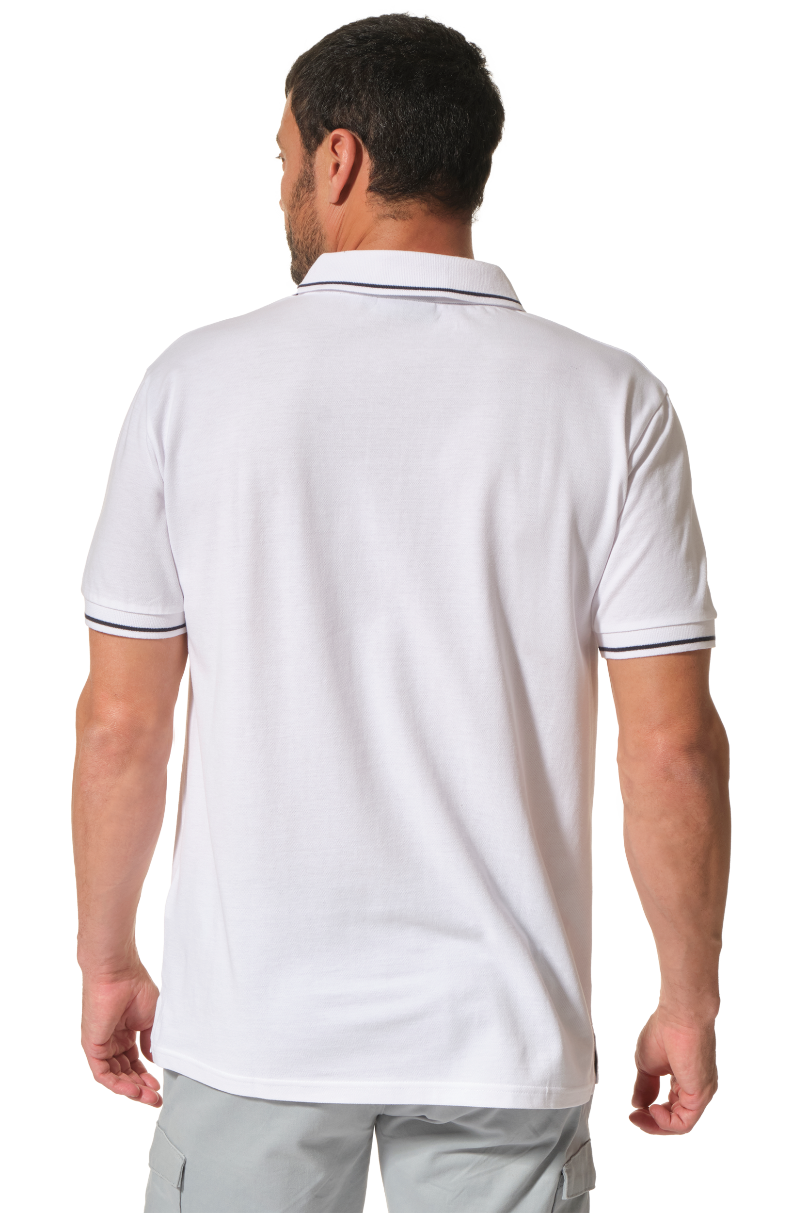 polo blanc pour homme
