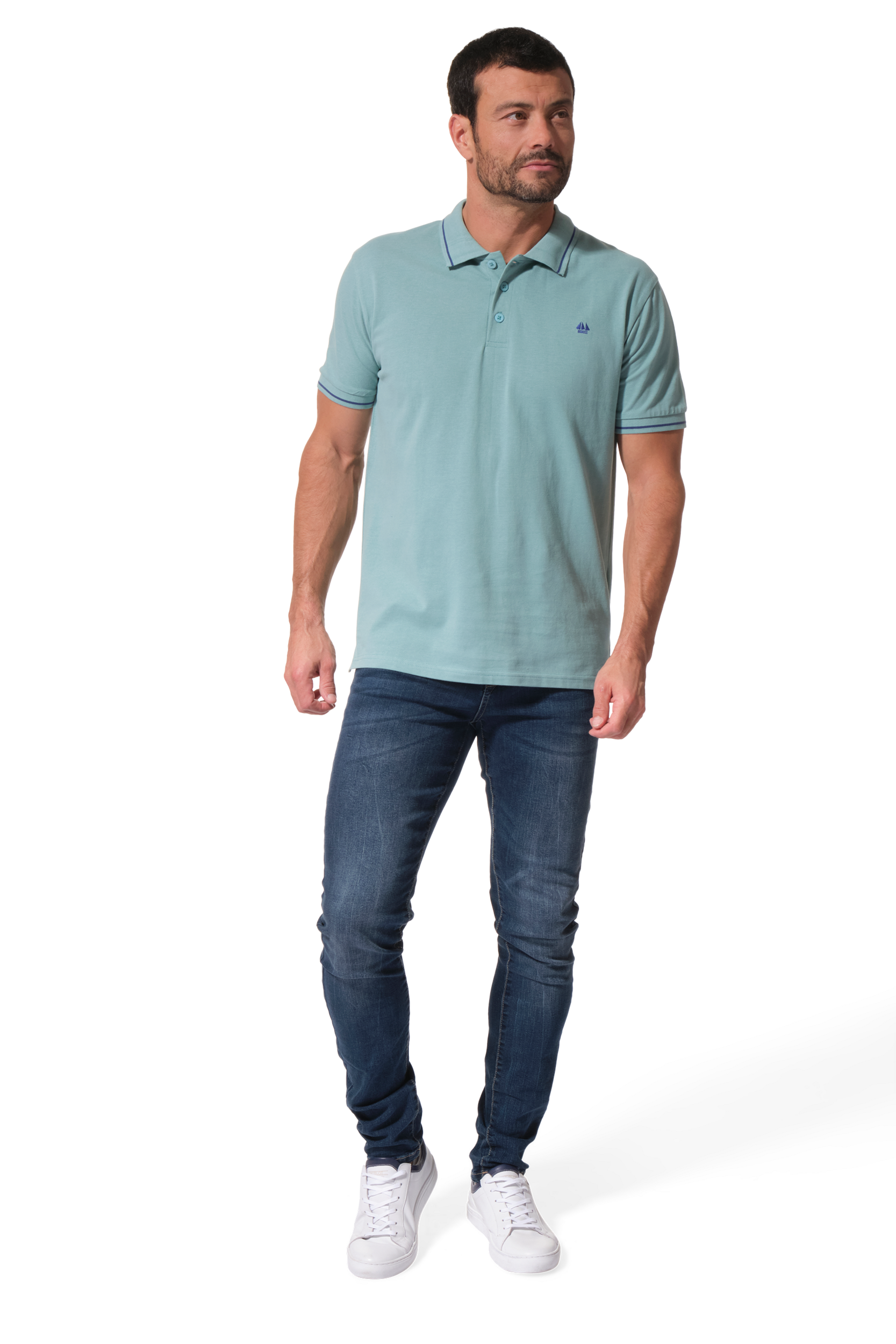 polo vert pour homme