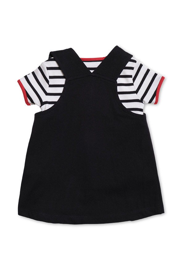 ensemble tee-shirt robe marine blanc rouge bébé fille