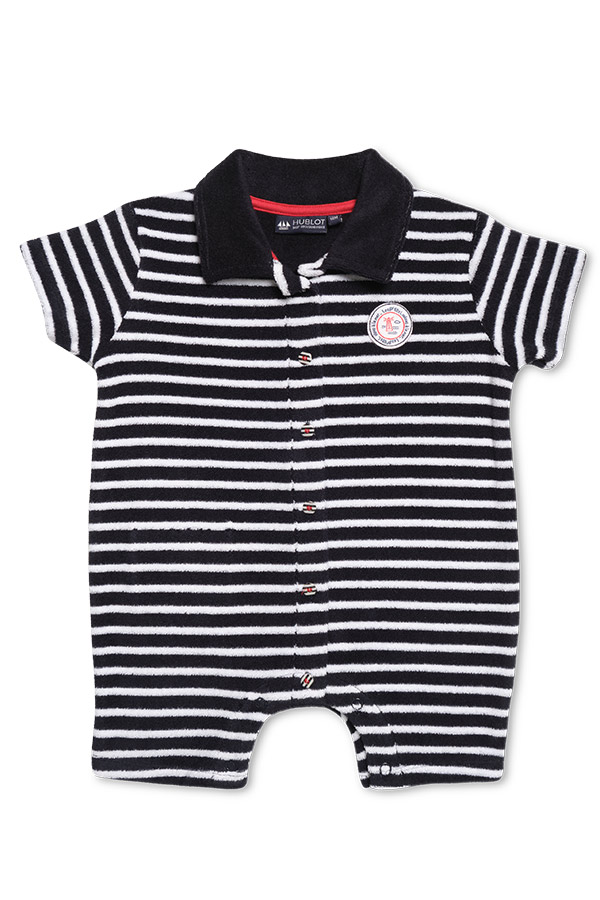 combinaison éponge pour bébé marine blanc