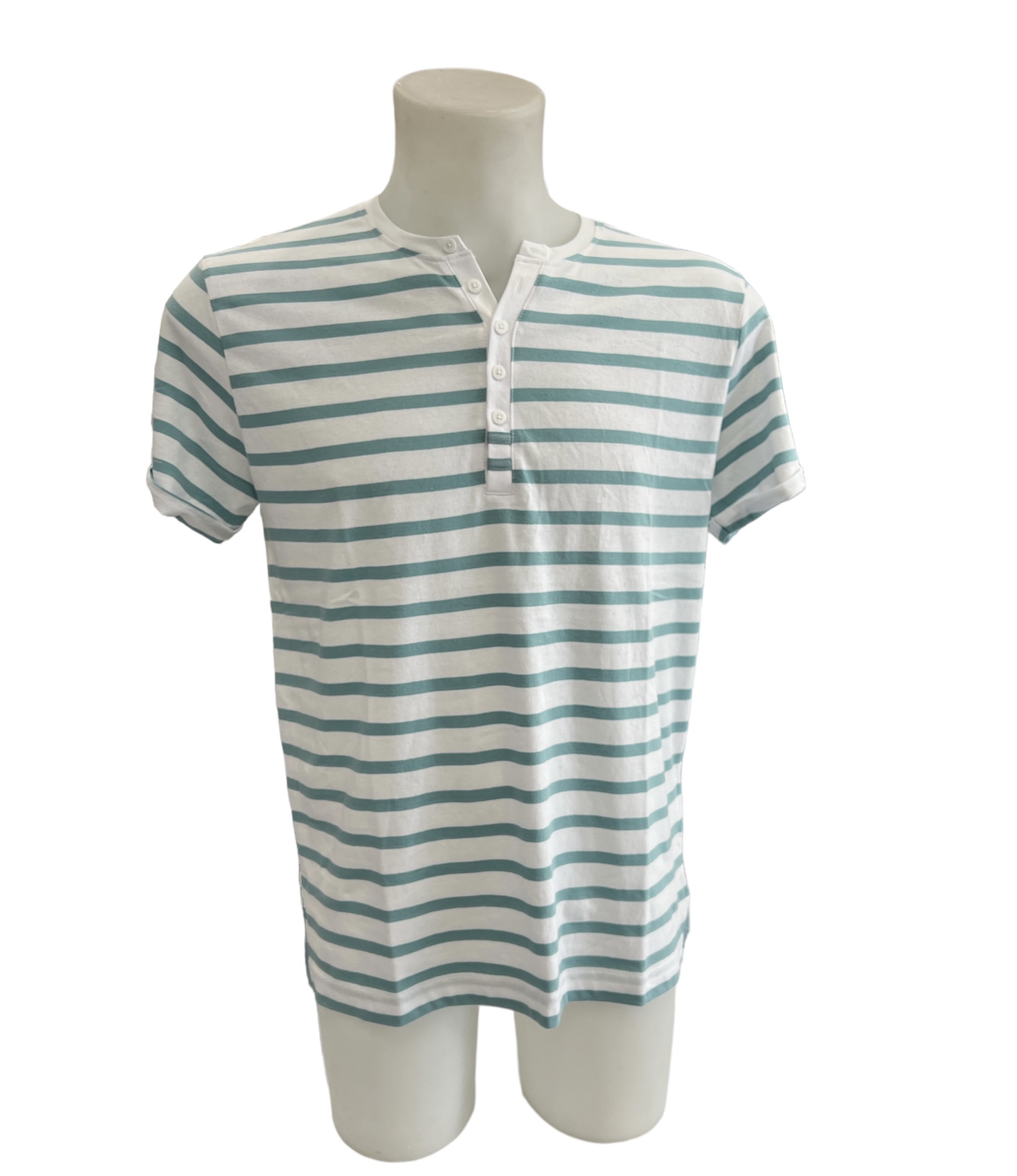 marinière blanc vert homme