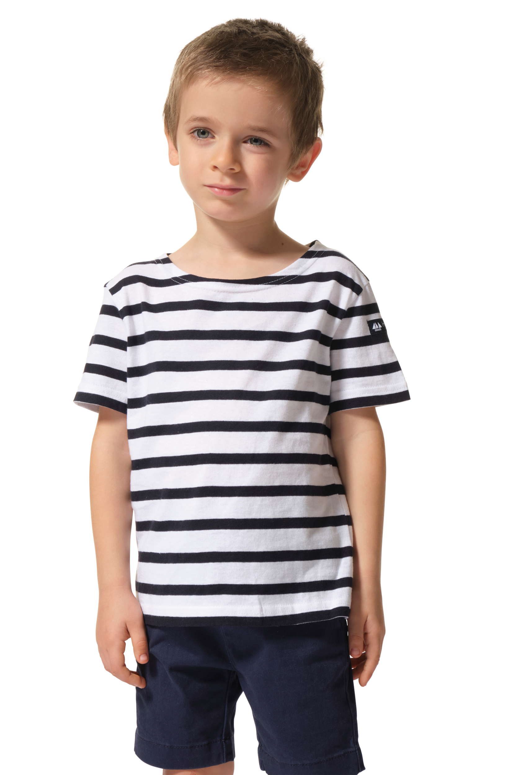 marinière blanc marine enfant