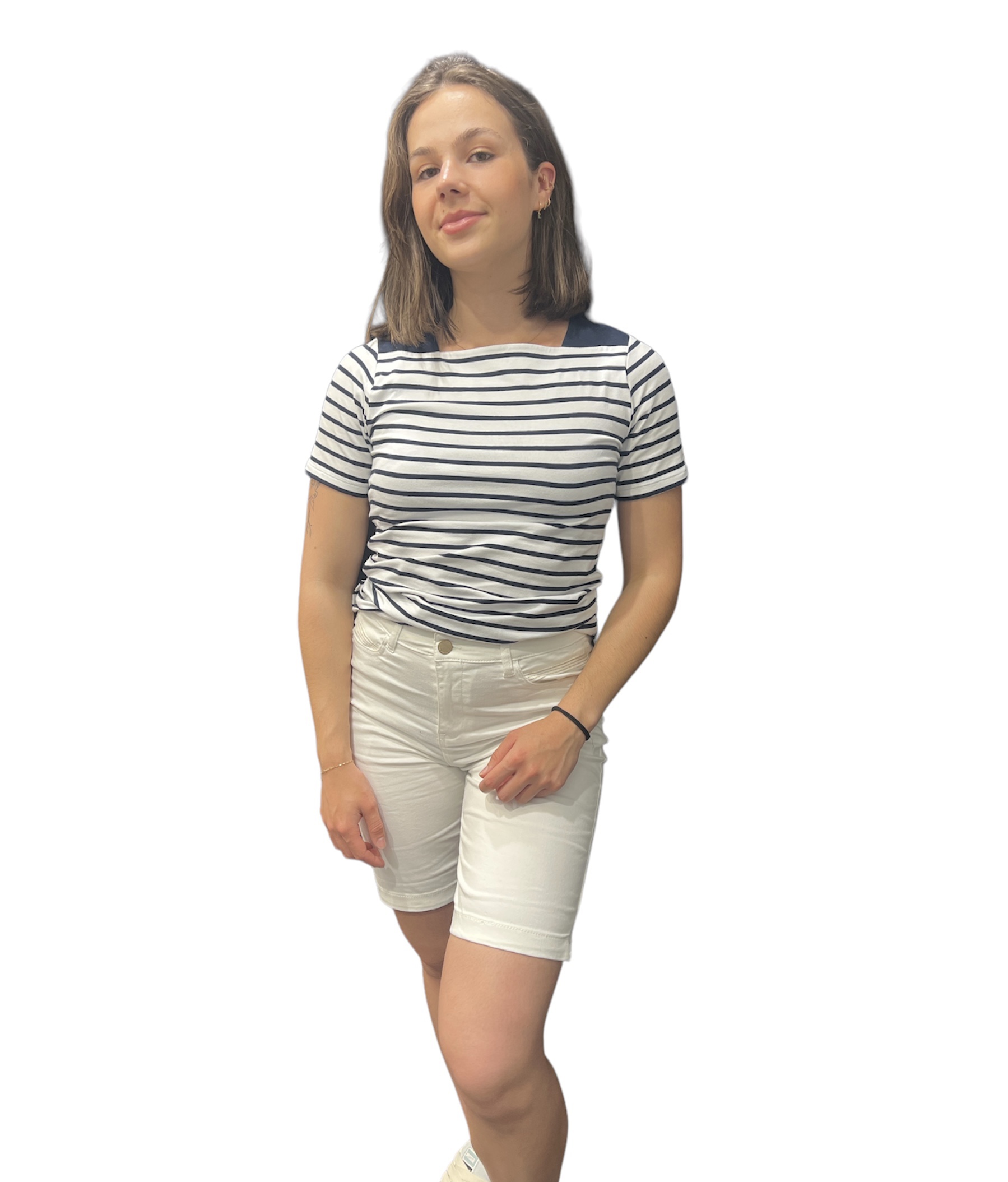 bermuda blanc femme