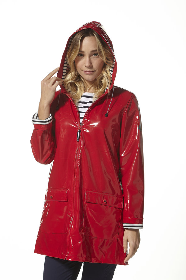 laurinda ciré femme rouge hublot mode marine
