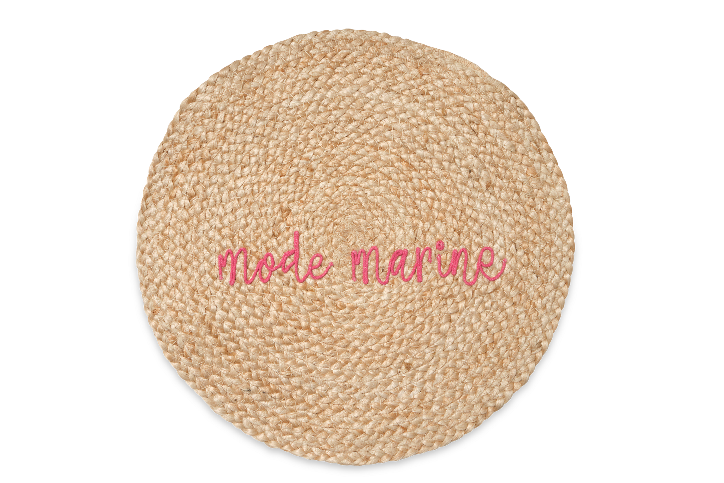 sac en paille rond ROSE