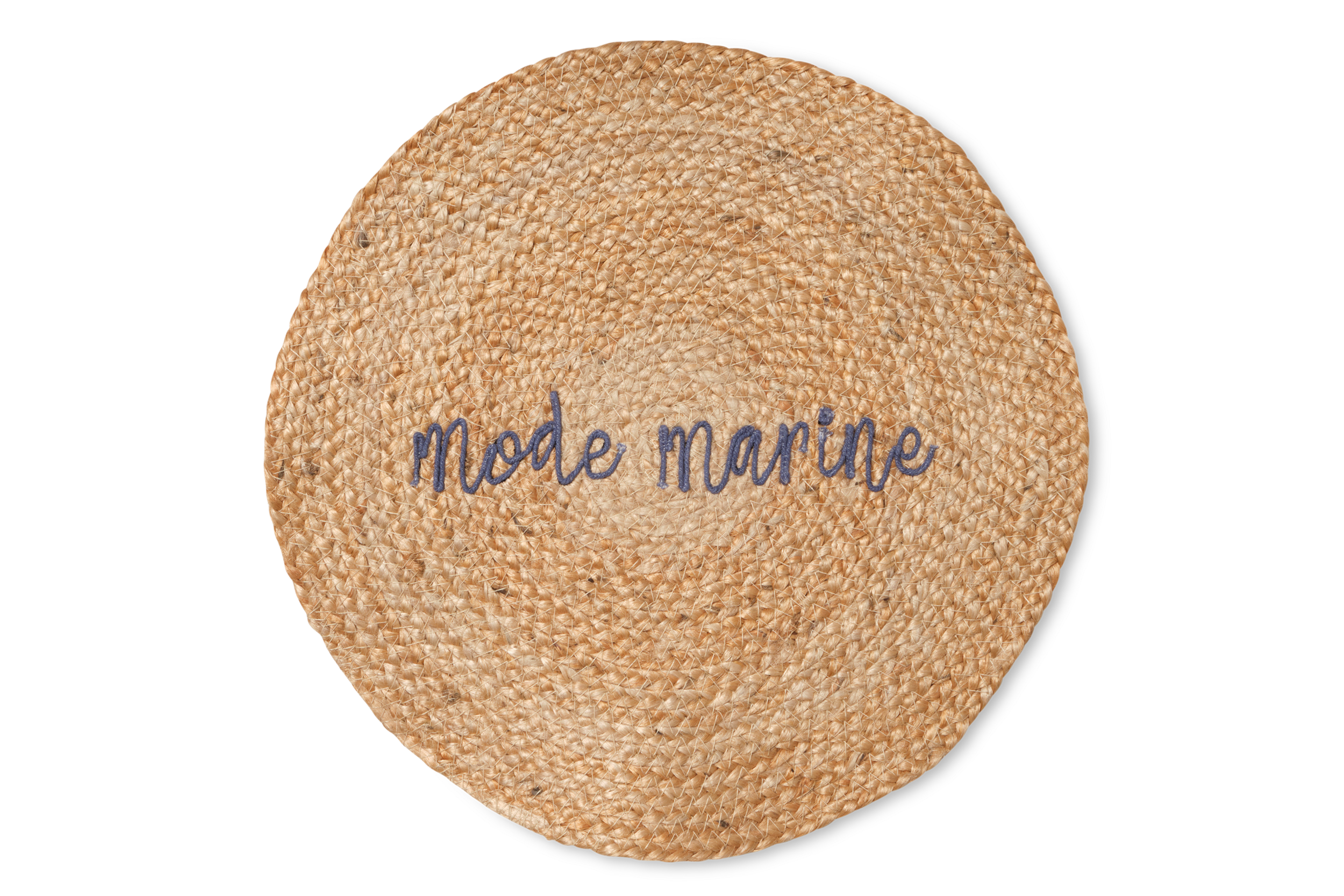 sac en paille rond marine