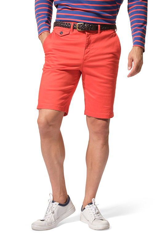 bermuda avec ceinture orange pour homme