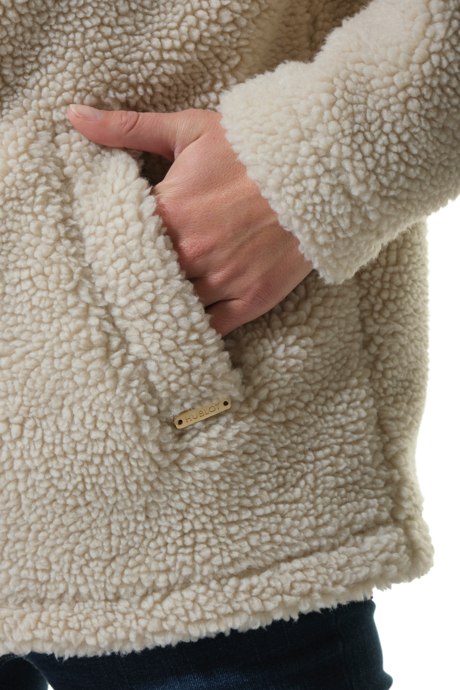 veste polaire beige pour femme