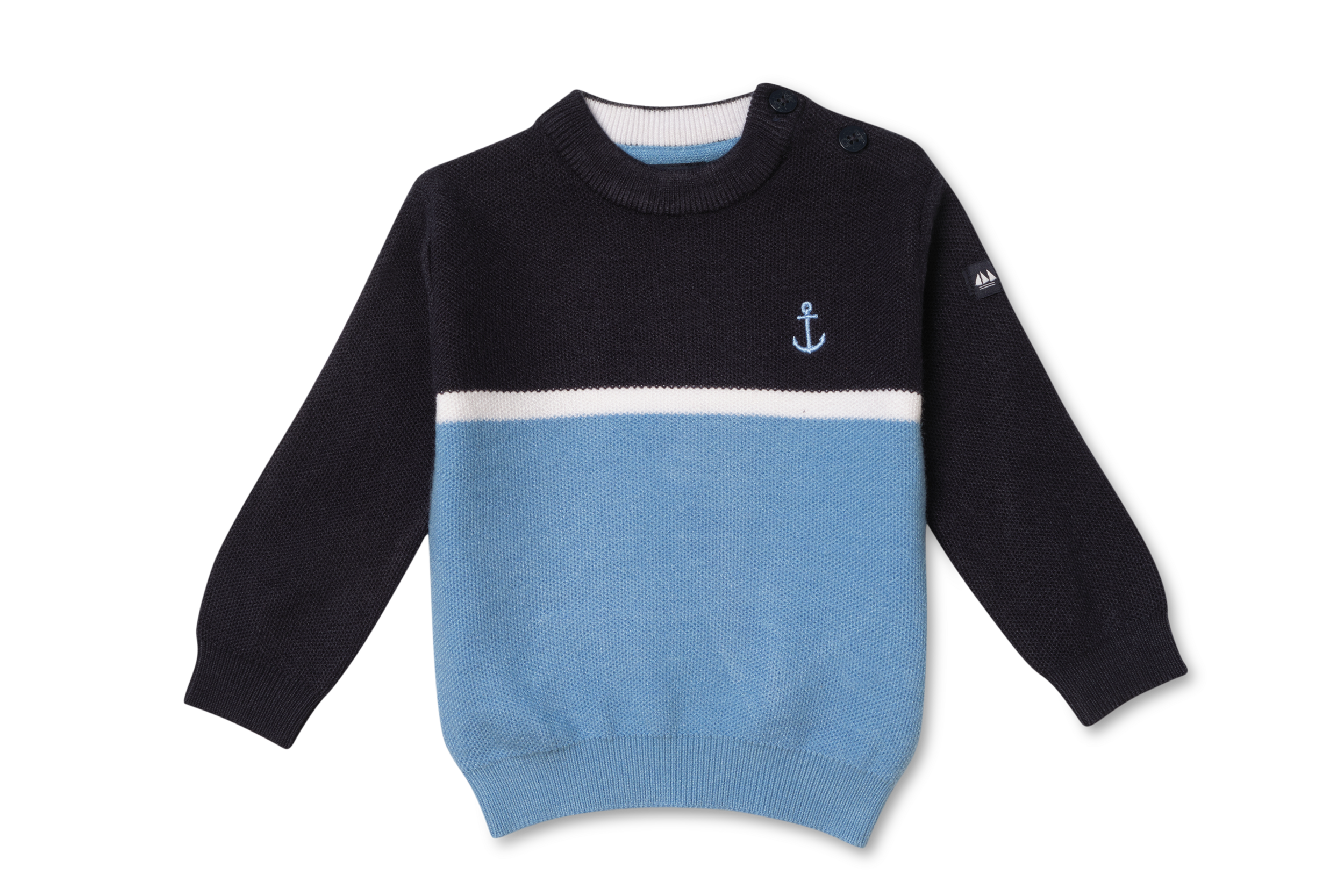 pull marine et bleu pour garçon