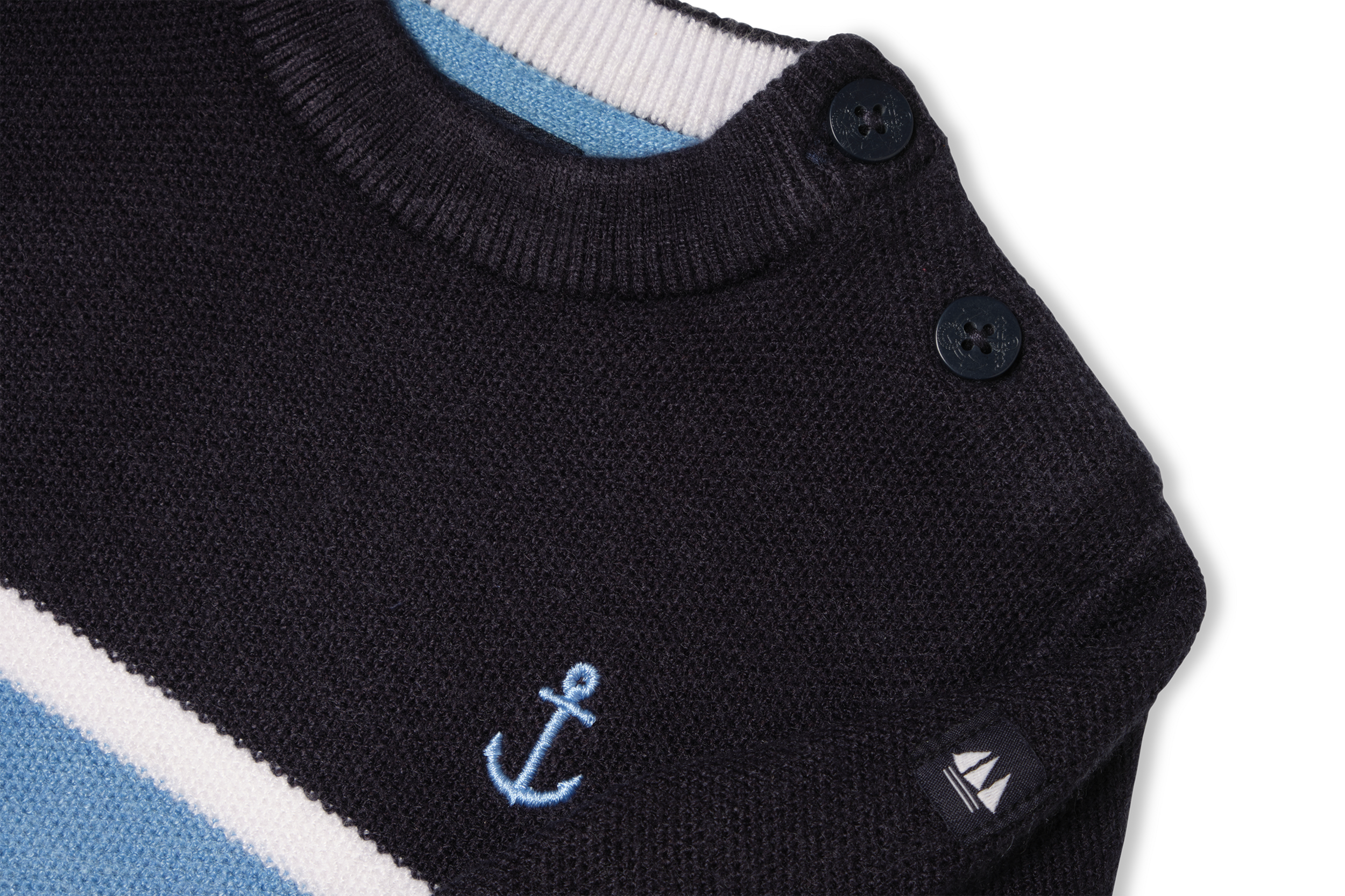 pull marine et bleu pour garçon