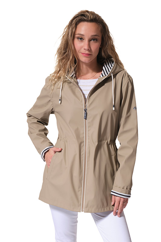 Barbour Veste femme Reighton Spey en coton ciré - Noir