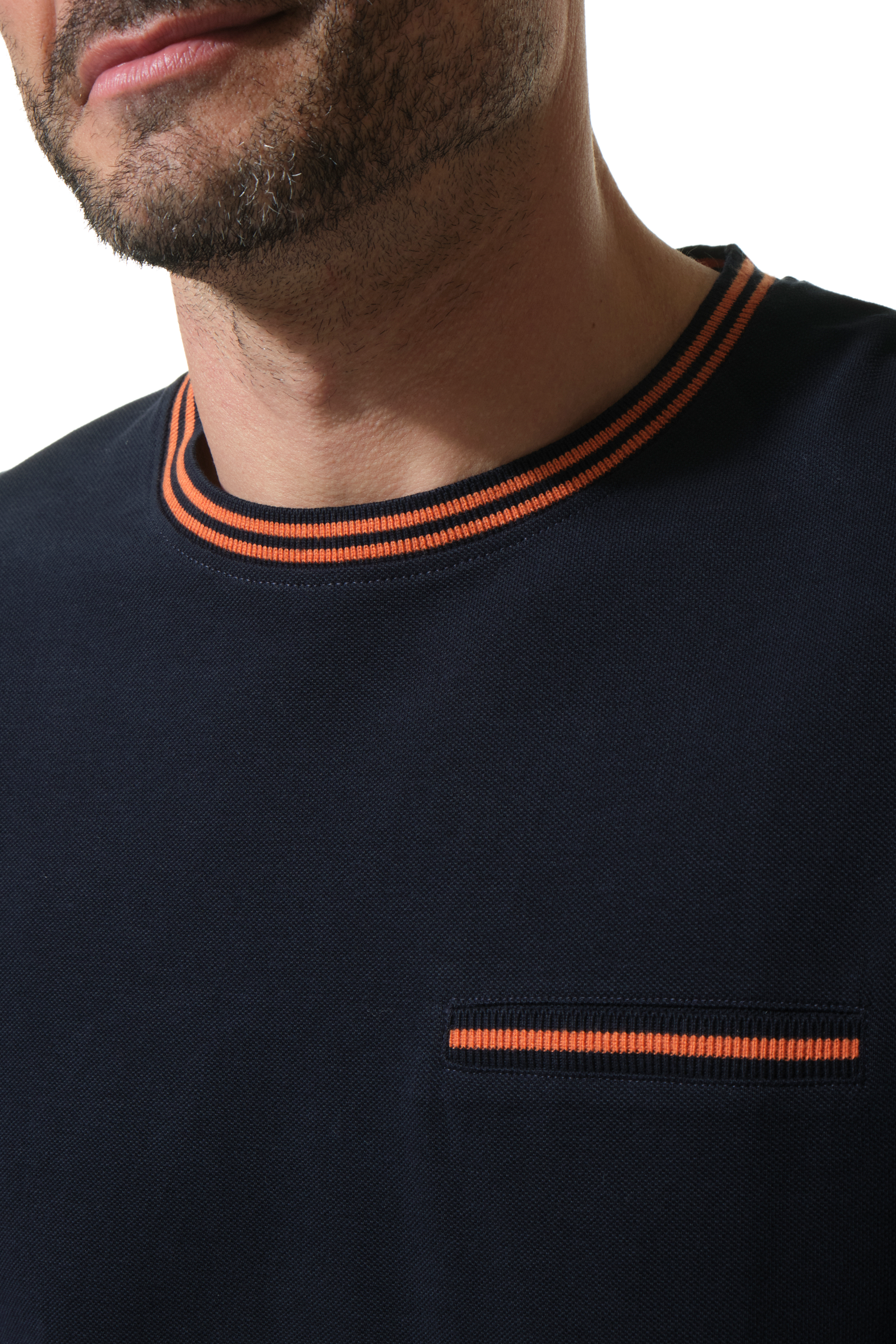tee-shirt manche longue en marine pour homme hublot
