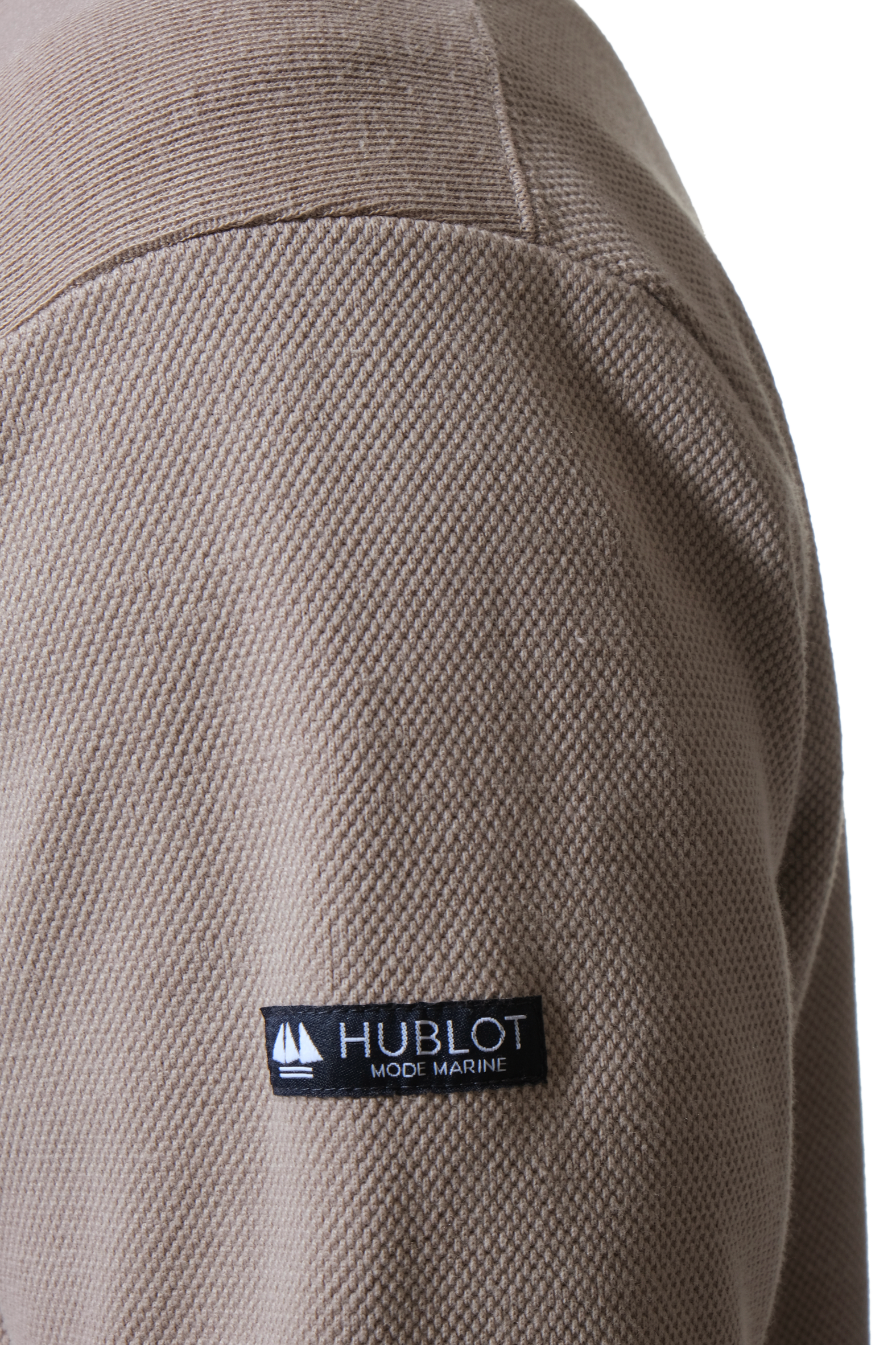 pull vol zippé en beige pour homme hublot