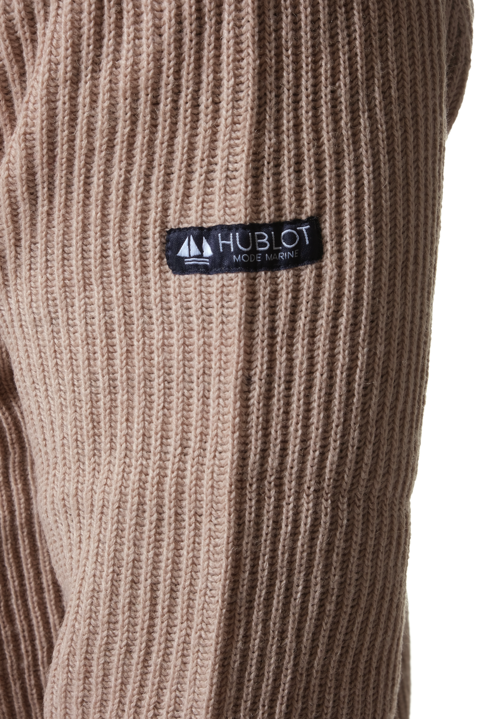 pull vol zippé en beige pour homme hublot