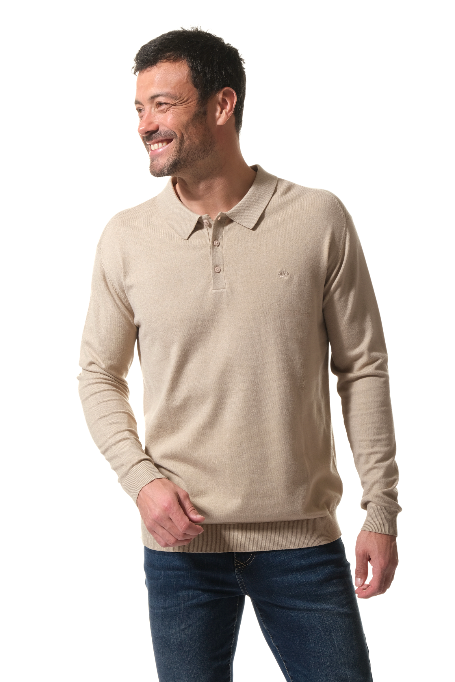 Polo manches longues Beige pour homme hublot