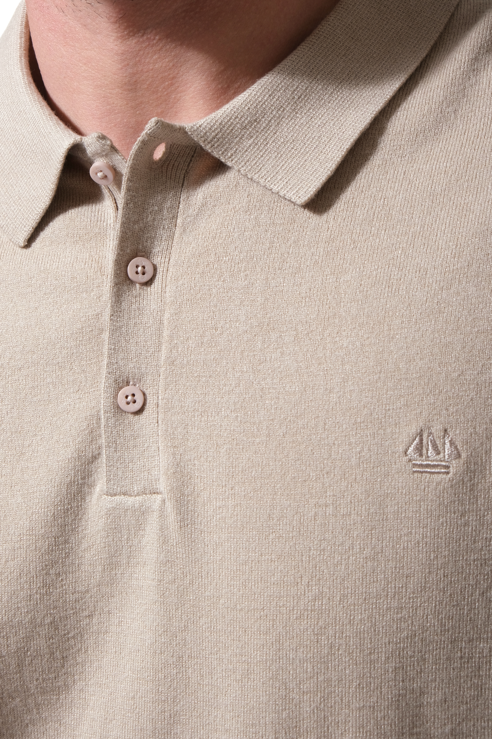 Polo manches longues Beige pour homme hublot
