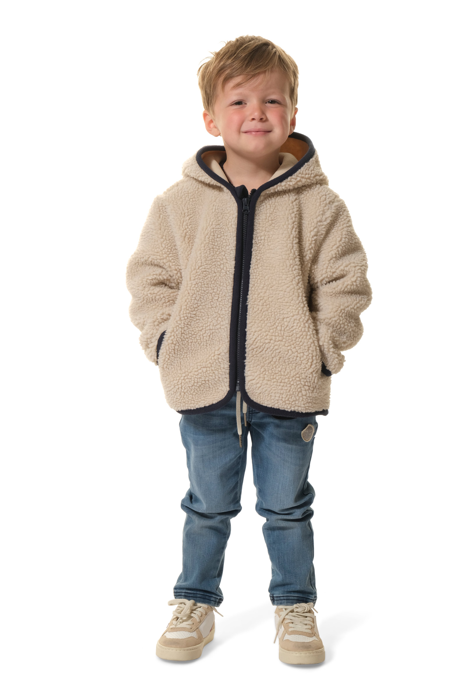 Amropi Sweat à Capuche Doublure Polaire Sherpa Enfant Garçon Fille 3-10 Ans - Chaud Et Doux Pour L'Hiver