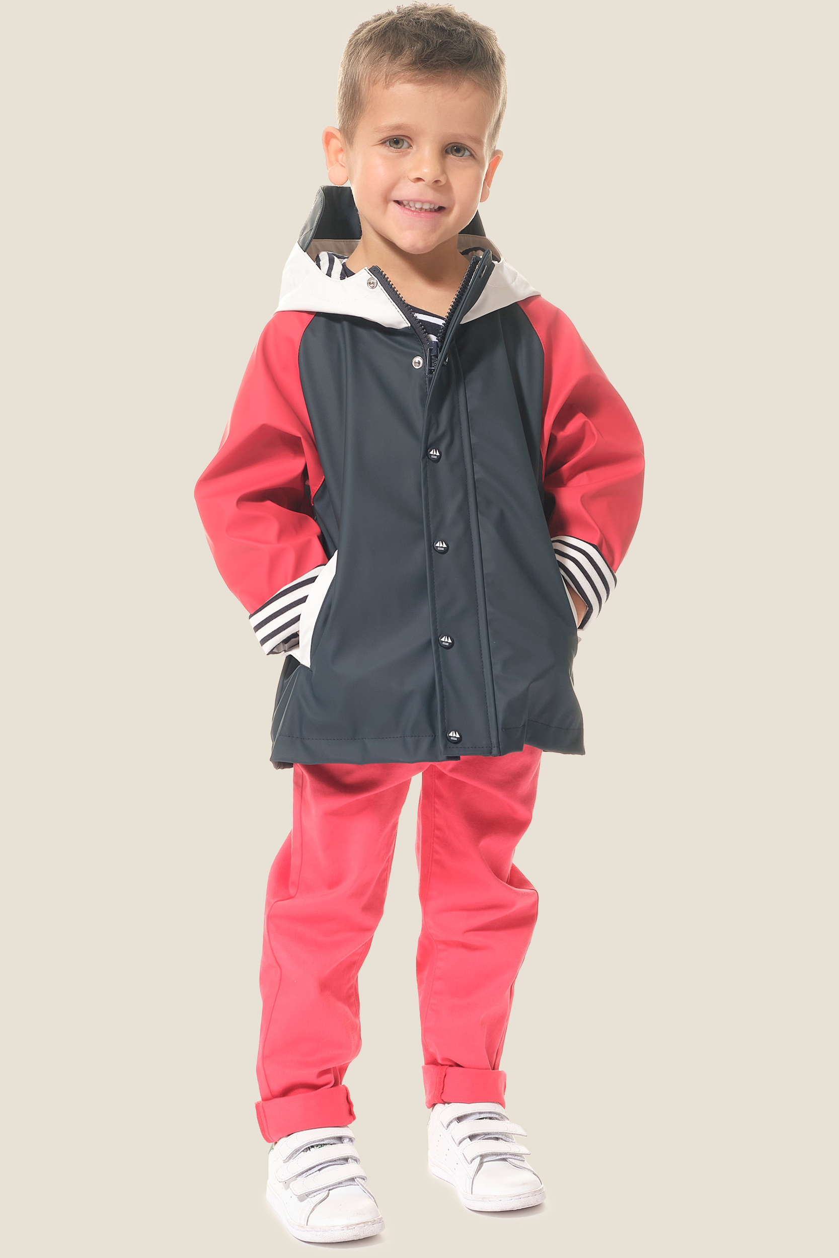 Ciré Marine-Rouge-Blanc Enfant hublot