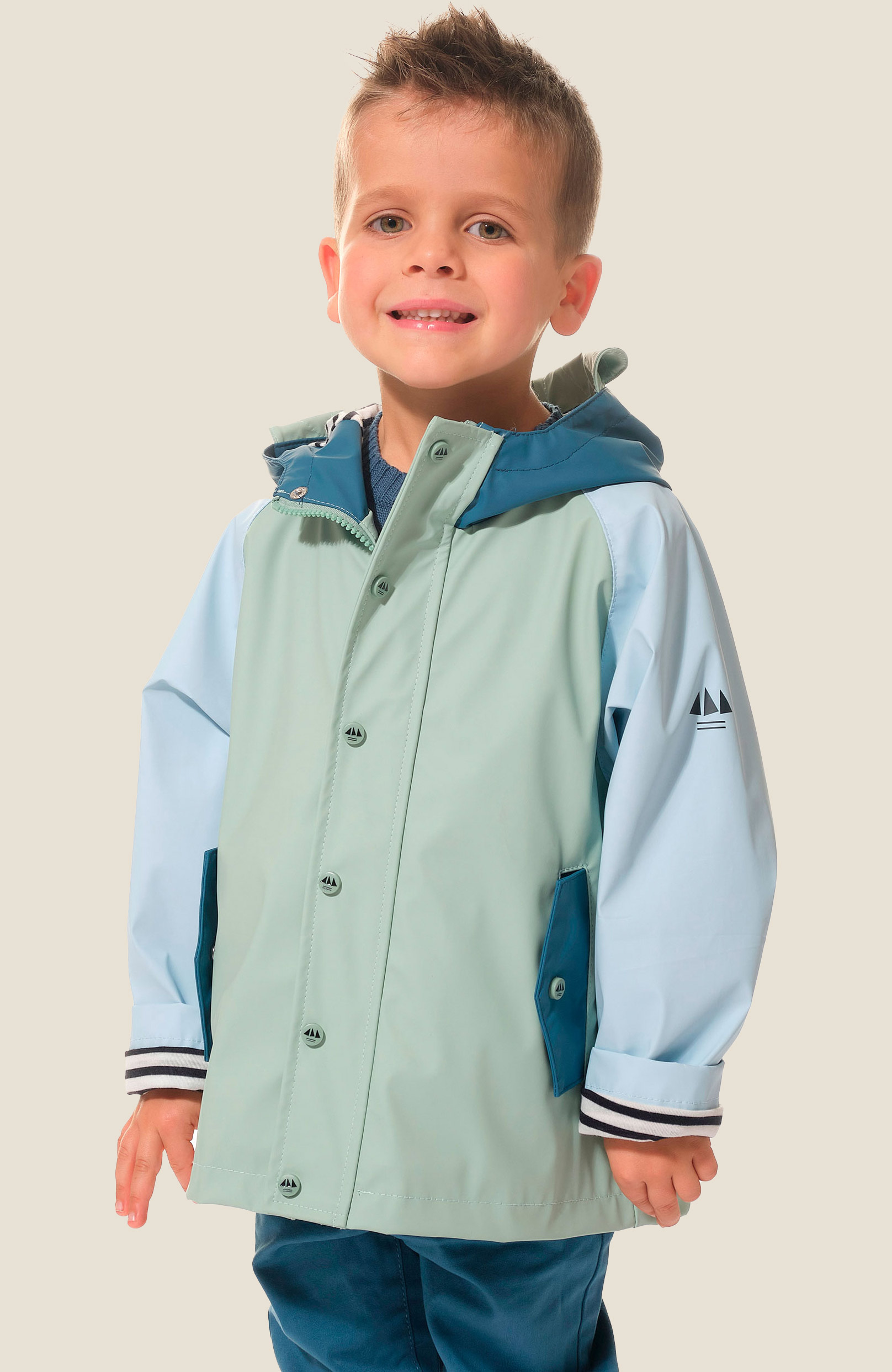 Ciré Vert-Bleu enfant hublot