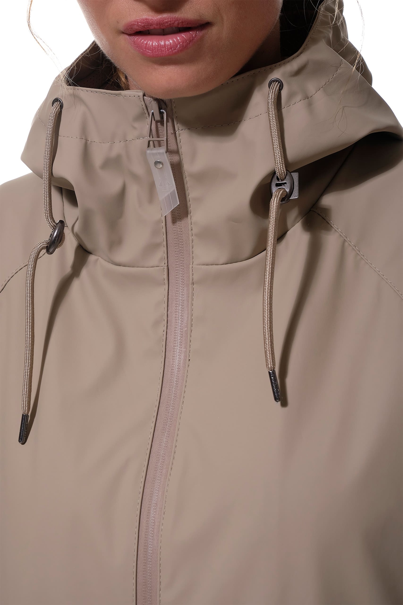 Ciré long Beige pour femme hublot