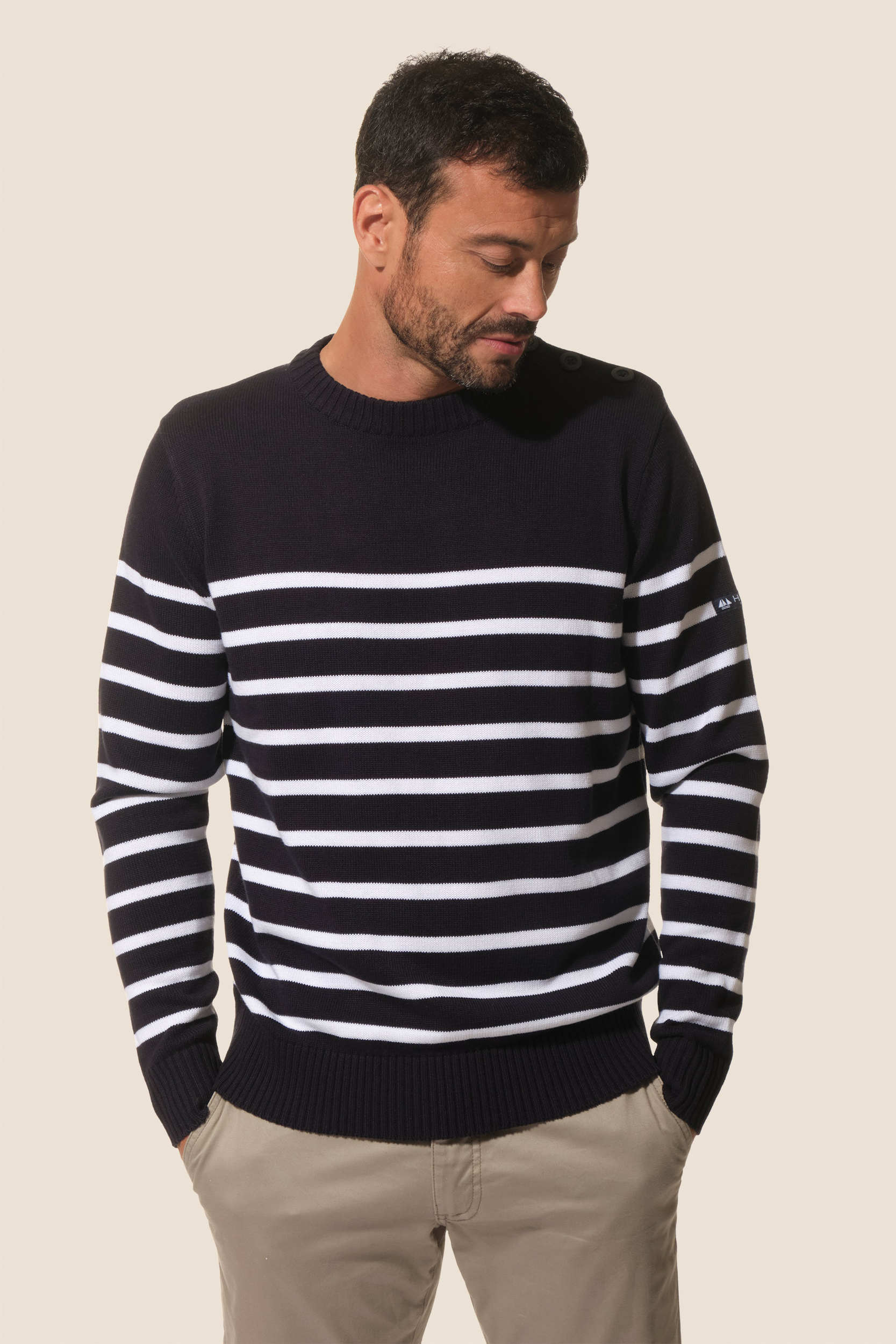 Pull marin rayé BINIC Saint James| Boutique VÊTEMENTS SAINT JAMES
